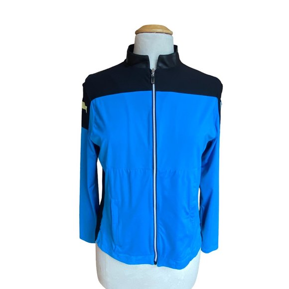 Jamie Sadock Jacket Blue Black Cycling Biking Golf Active Sporty Performance-S - Picture 7 of 14
